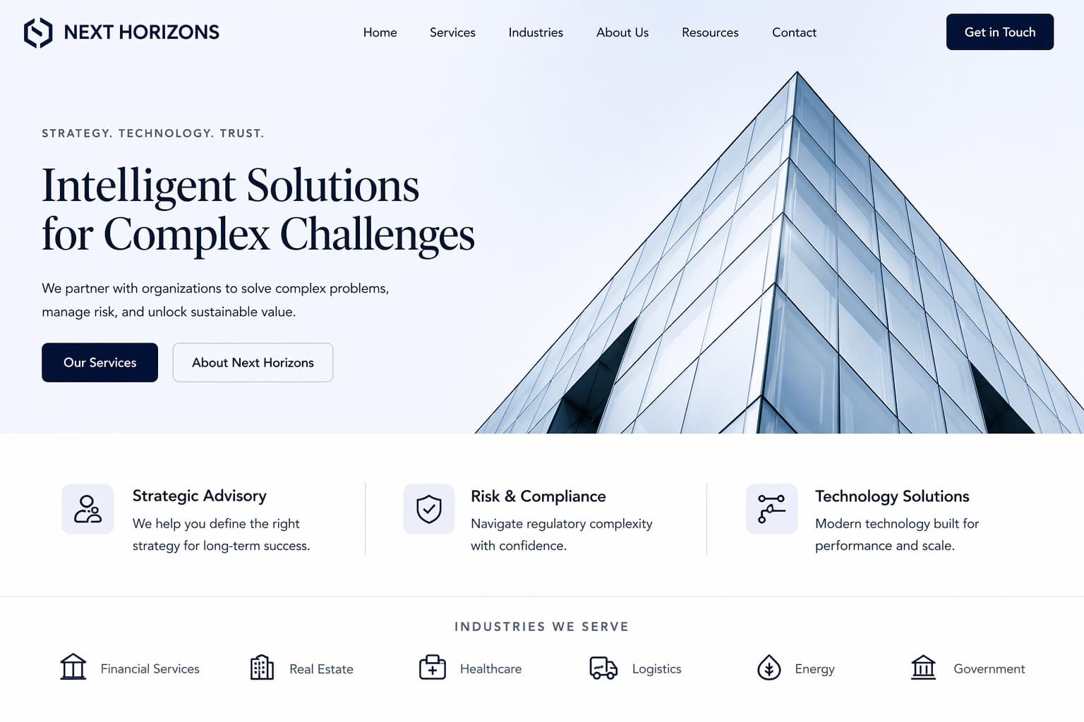 Premium agency website design